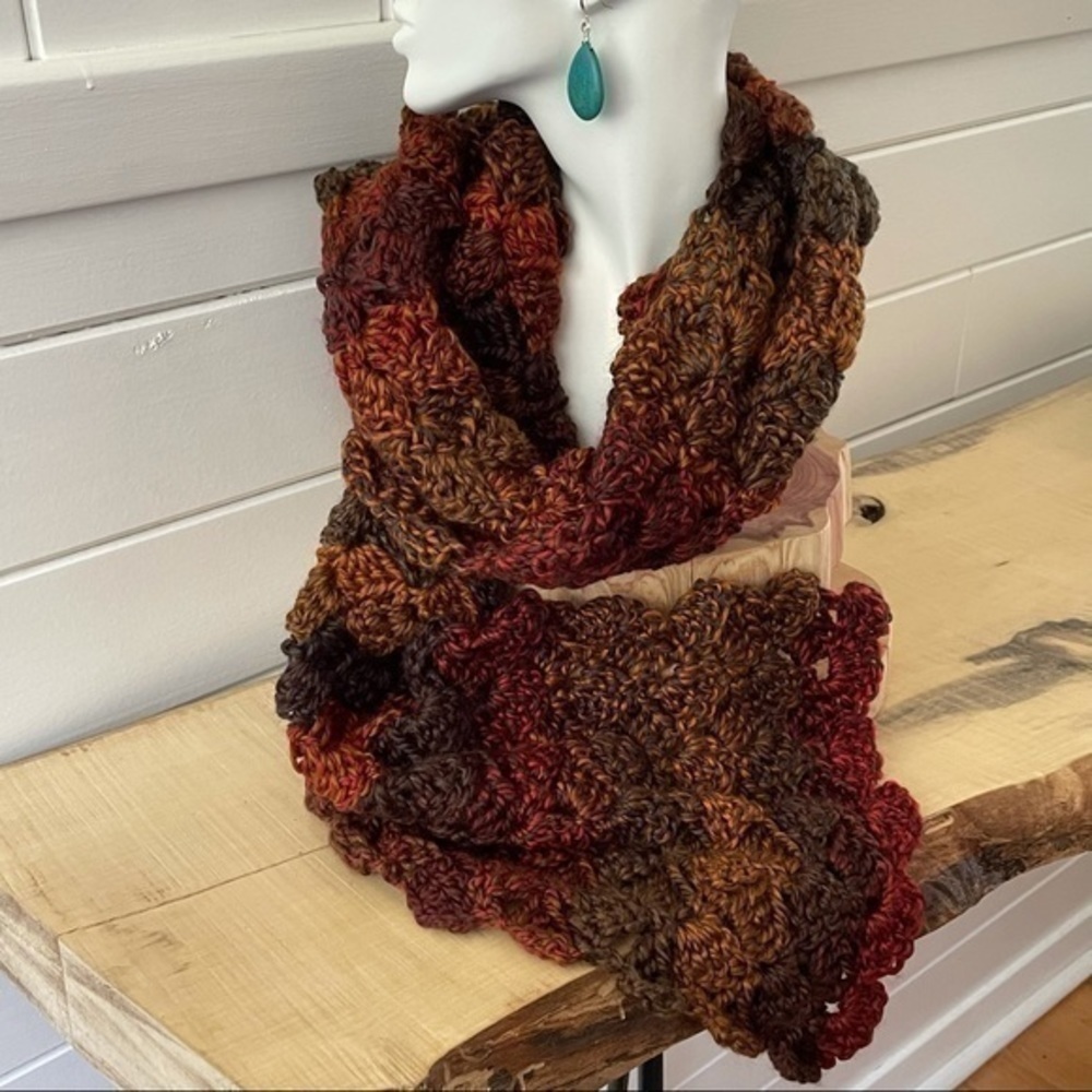 Extra Soft Handmade Chunky Long Scarf Crochet Knit Men Women Winter Gift OSFM